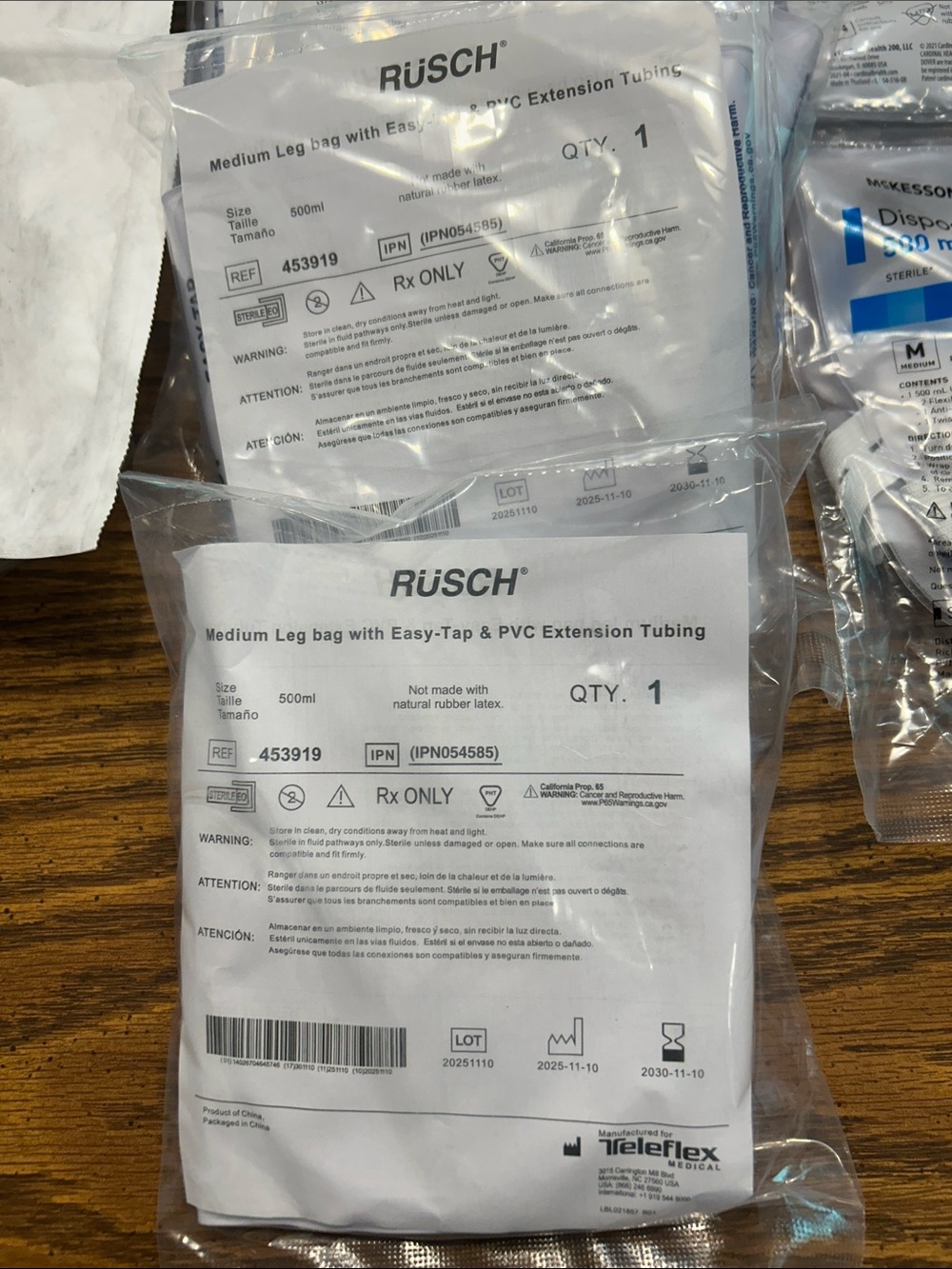 Urinary Drainage Bags Assortment Leg Bags and Night Bags - Picture 3 of 6